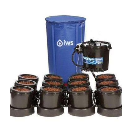 IWS Flood and Drain Standard (16mm) - 12 Pots - 250L