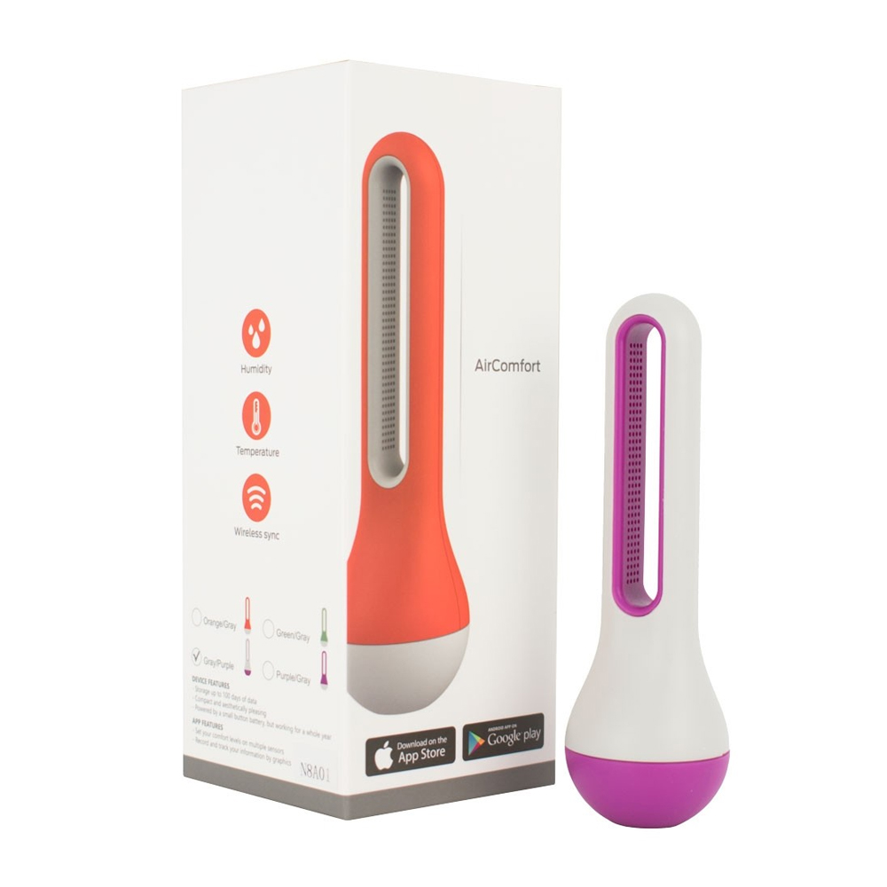 Air Comfort Blue Tooth Temperature & Humidity Sensor (Purple)