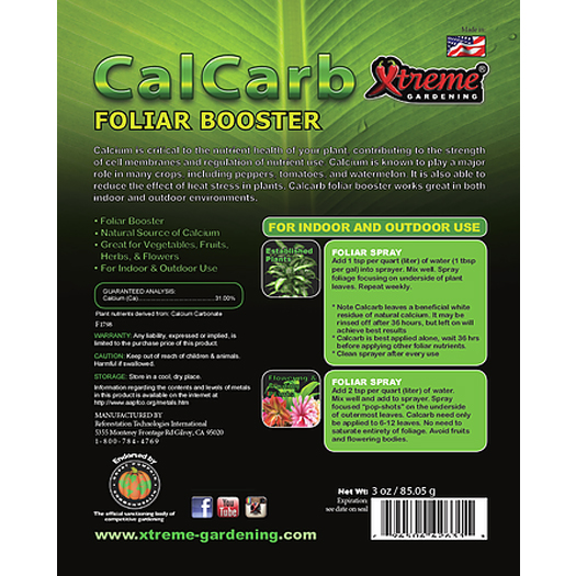 Xtreme Gardening Cal Carb Foliar Boost - Image 2